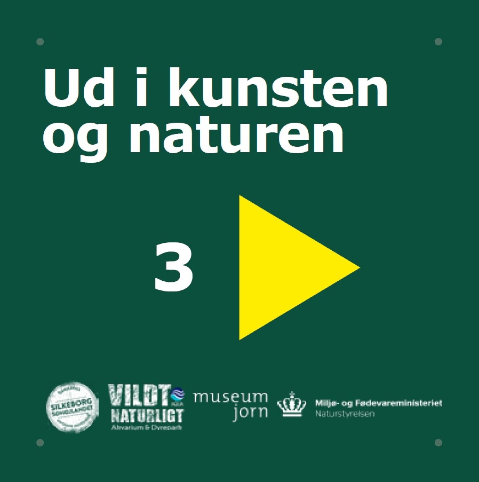 Skilt som markerer ruten 
