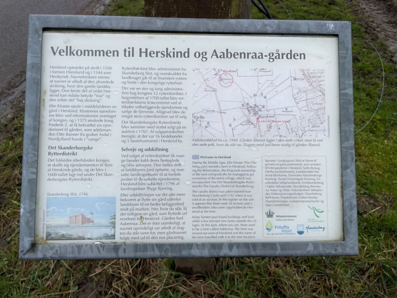 Herskind Rundt - flere steder på rundturen er der infortavler med historier om stedet
