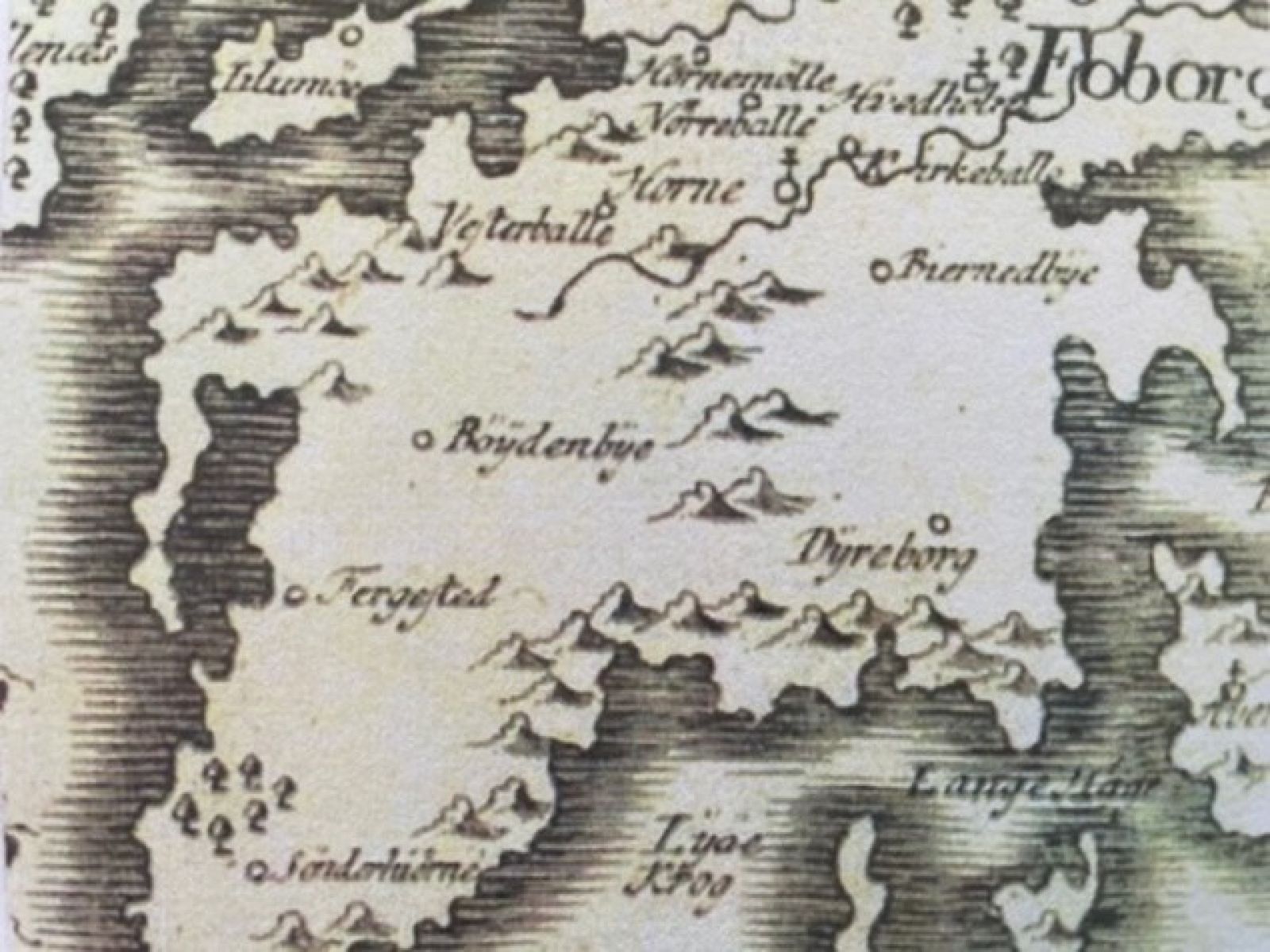 Kort over Horneland