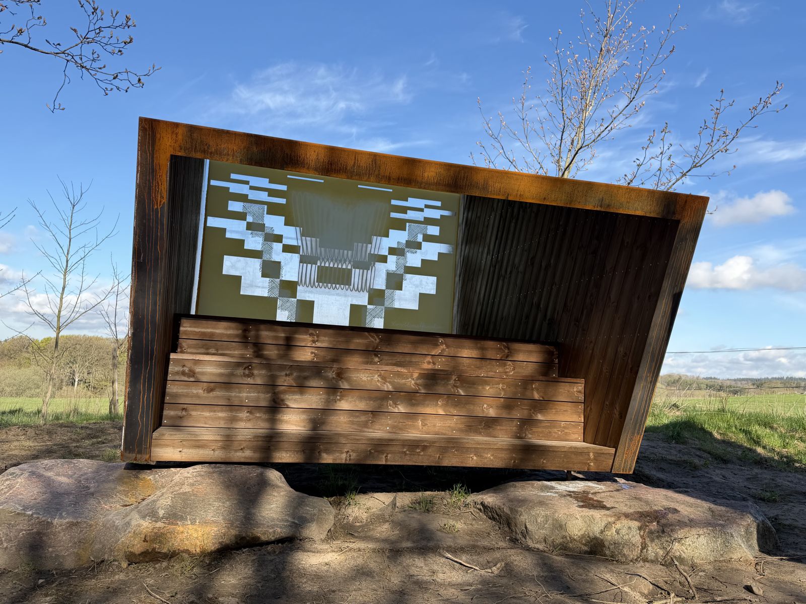 Kunstshelter med udsigt