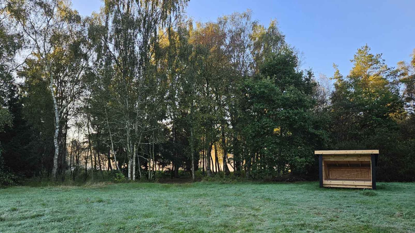 Udsigten mod Mossø fra Shelterpladsen