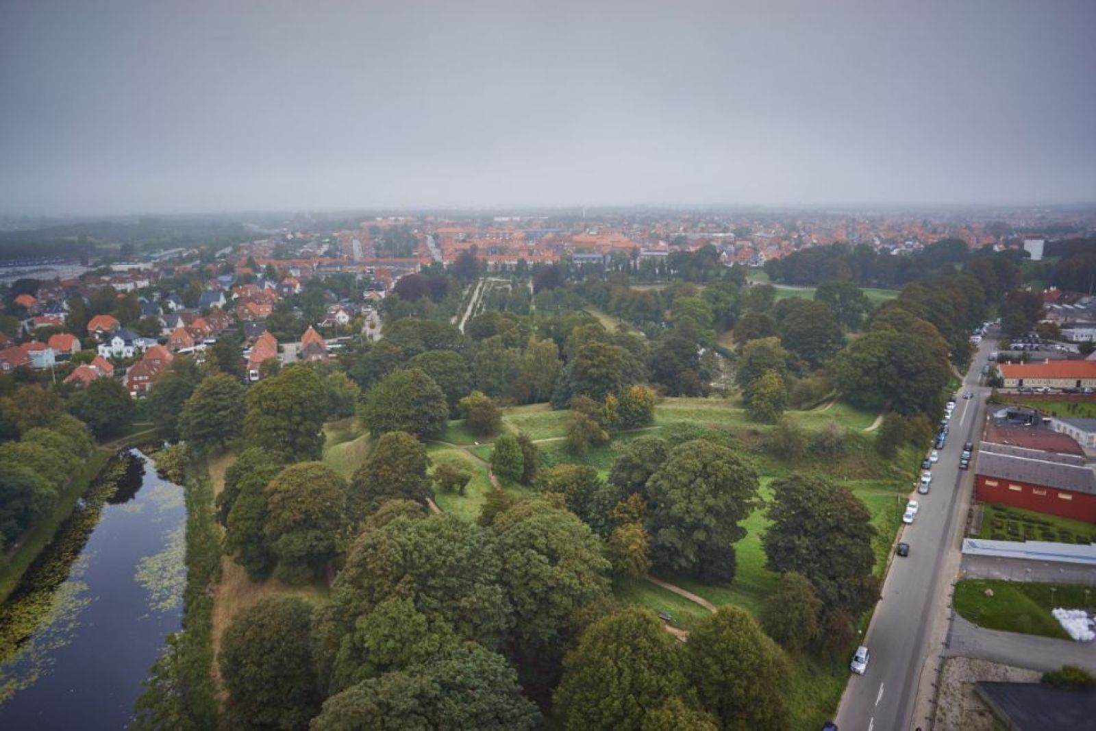 Slesvigs Bastion set fra luften