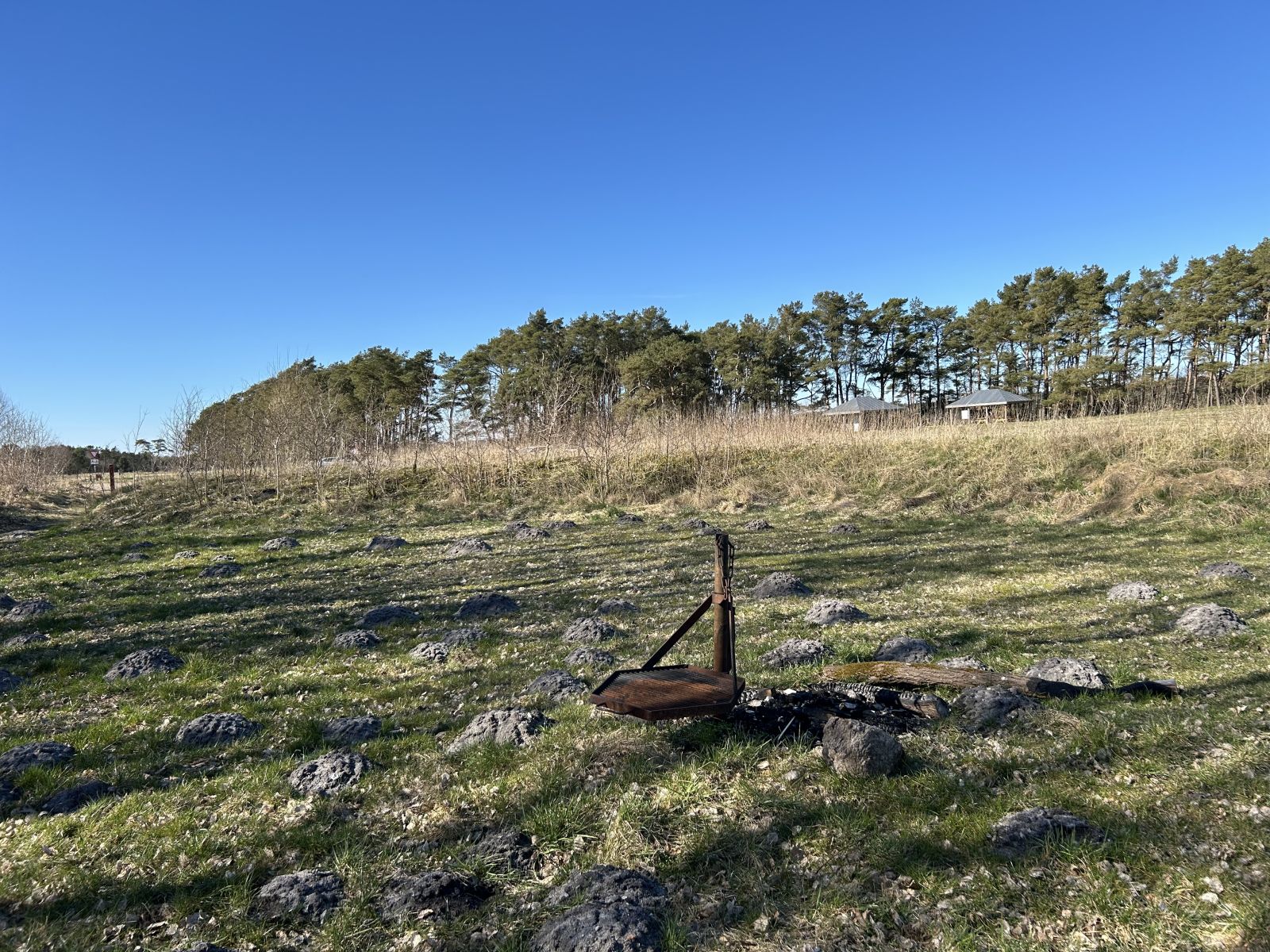 teltplads med bålsted