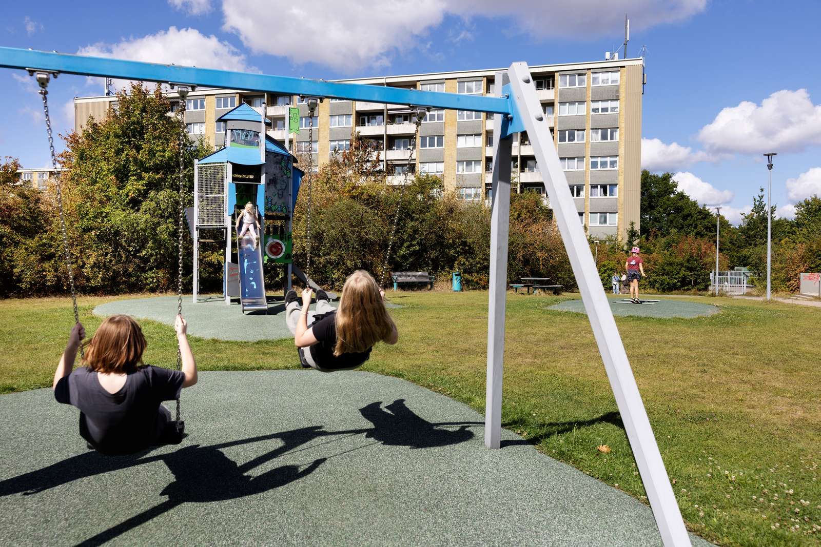 Legeplads ved overdækning