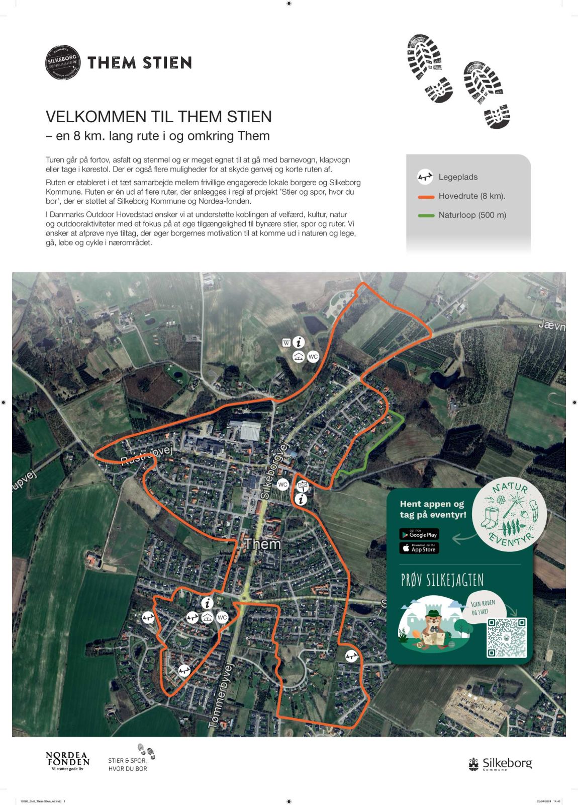 Them stien - infotavle