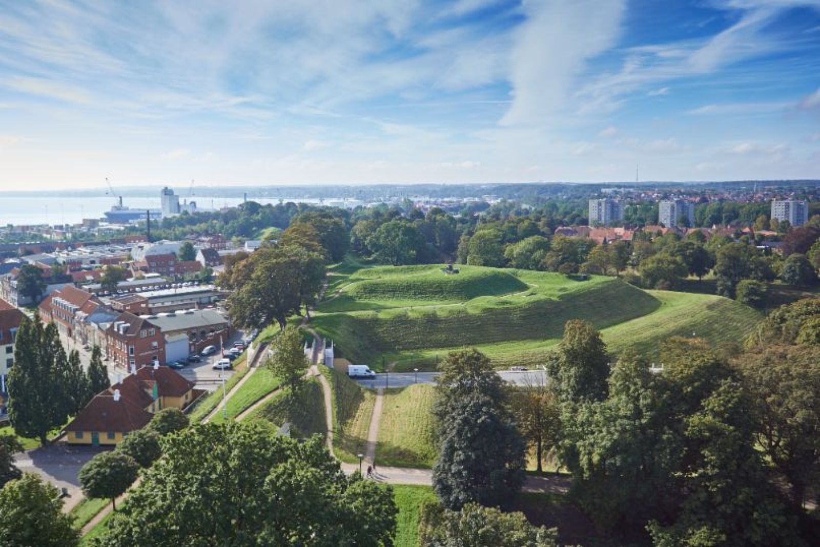 Luftfoto af Prinsessens Bastion