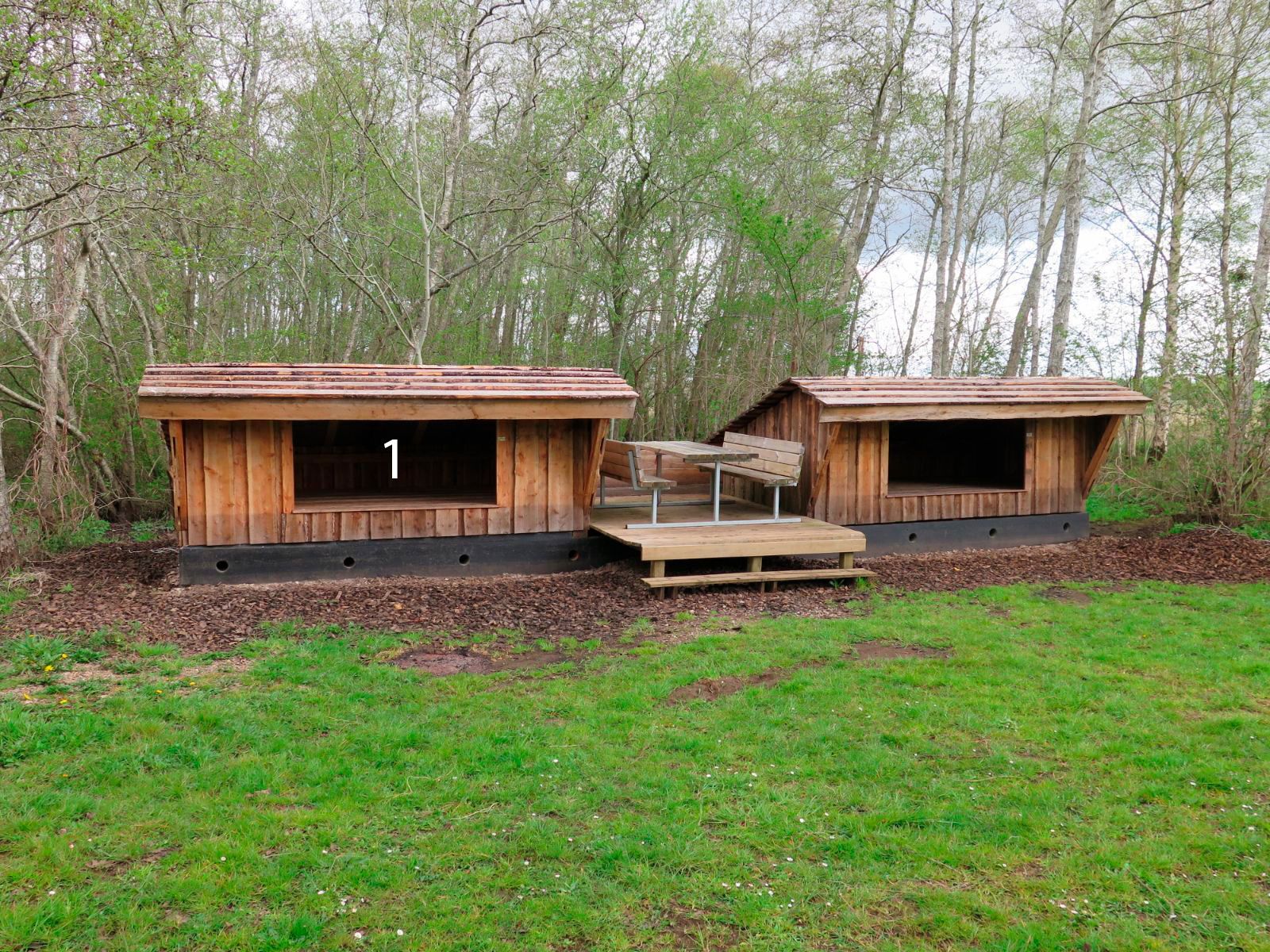 Foto af shelter 1 på Vemb Kanoplads