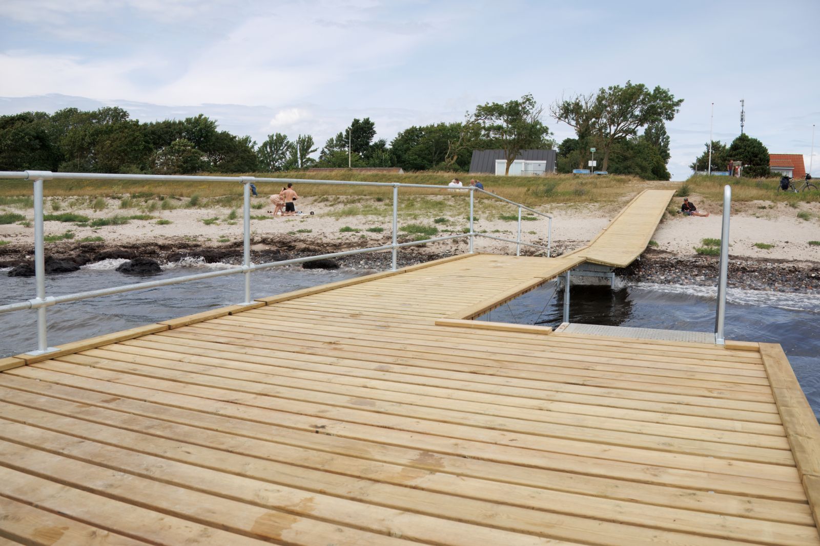 Nem adgang fra diget via board walket