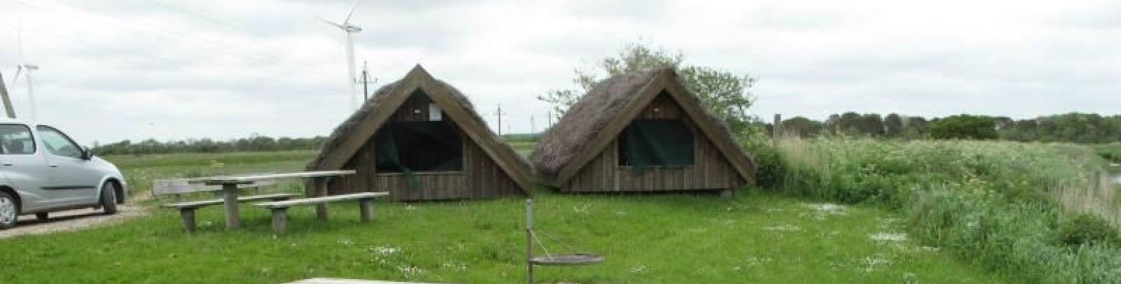 Billede af shelters på Kytterup Havn