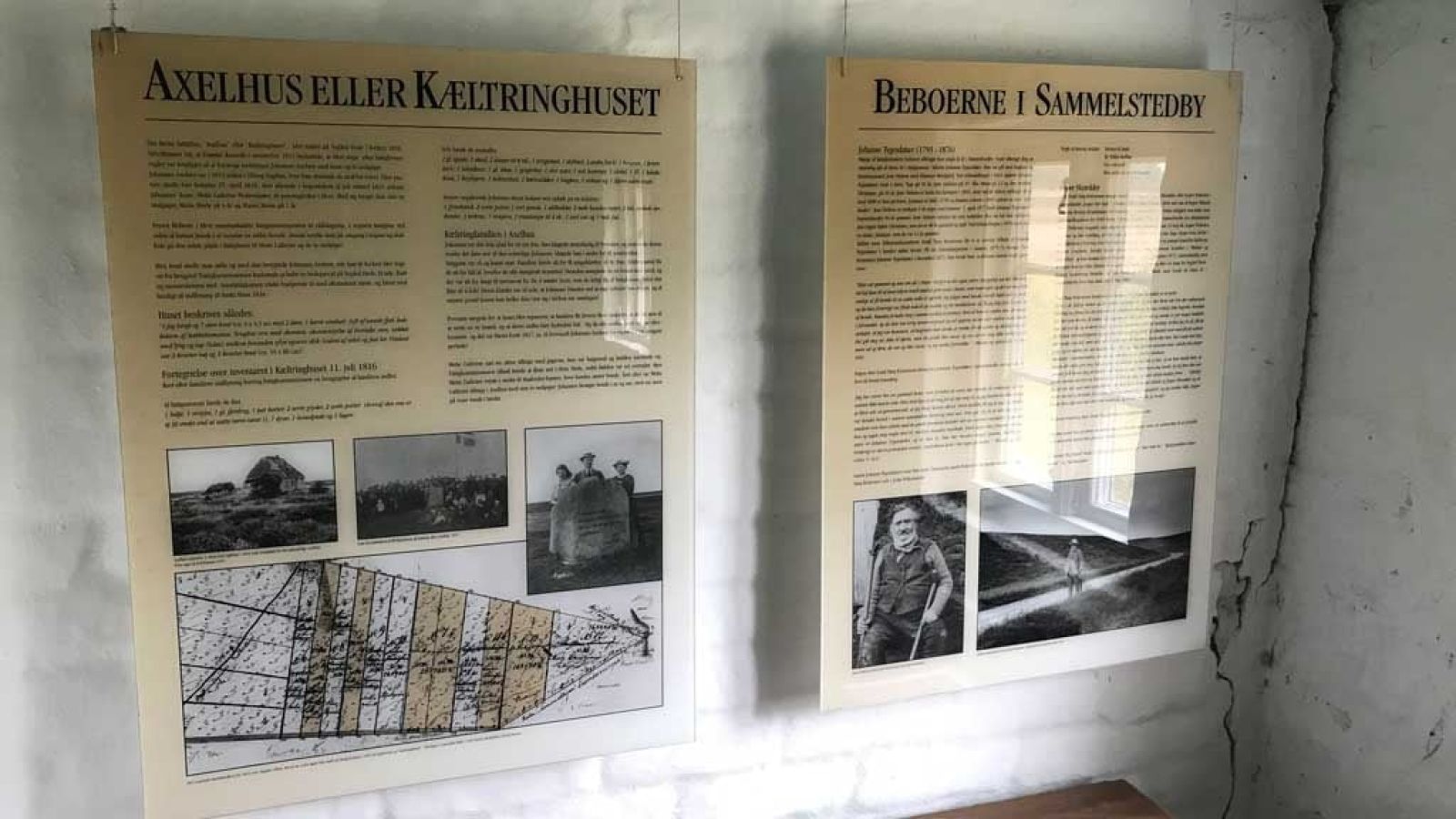 I Helenes Hus er der en udstilling, hvor du kan læse om fattigkoloniens historie.