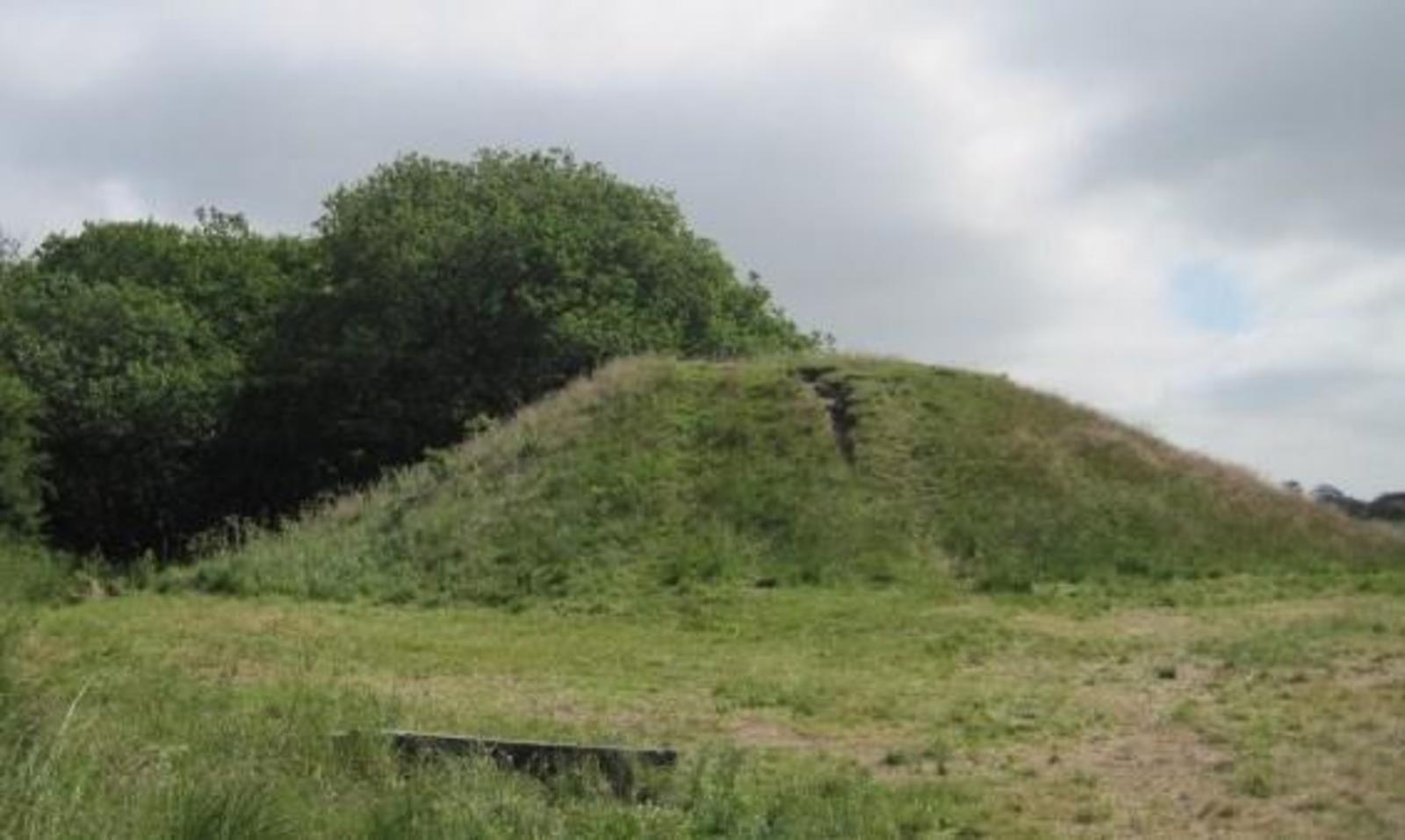 Foto af gravhøjen
