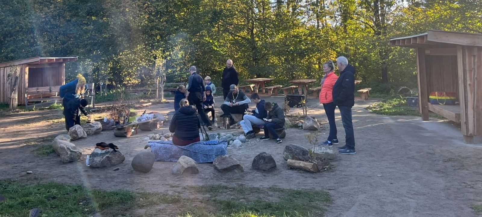 Shelter- og bålplads