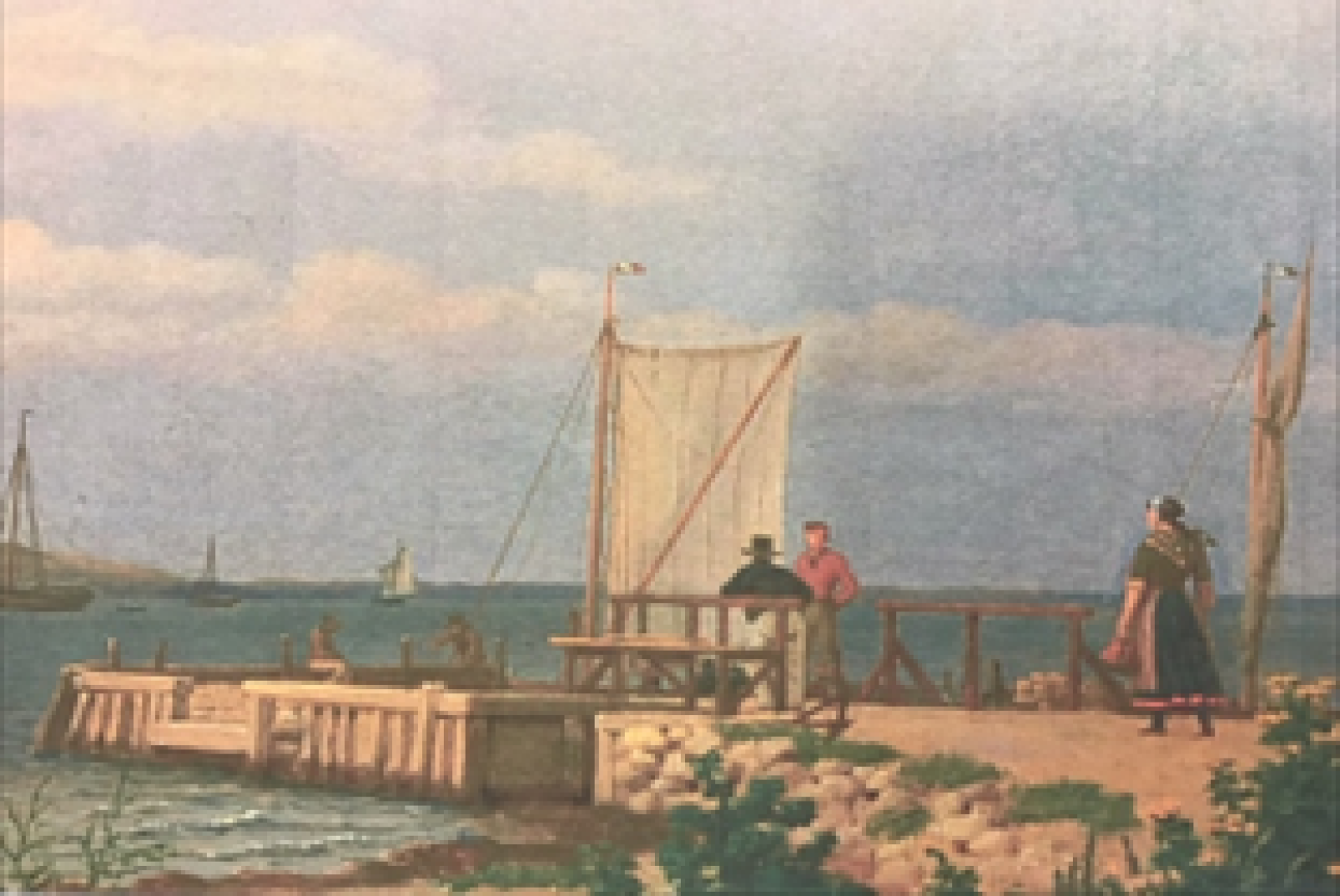 Samtidigt anlæg som Dynkrogen. Eckersberg 1831. 