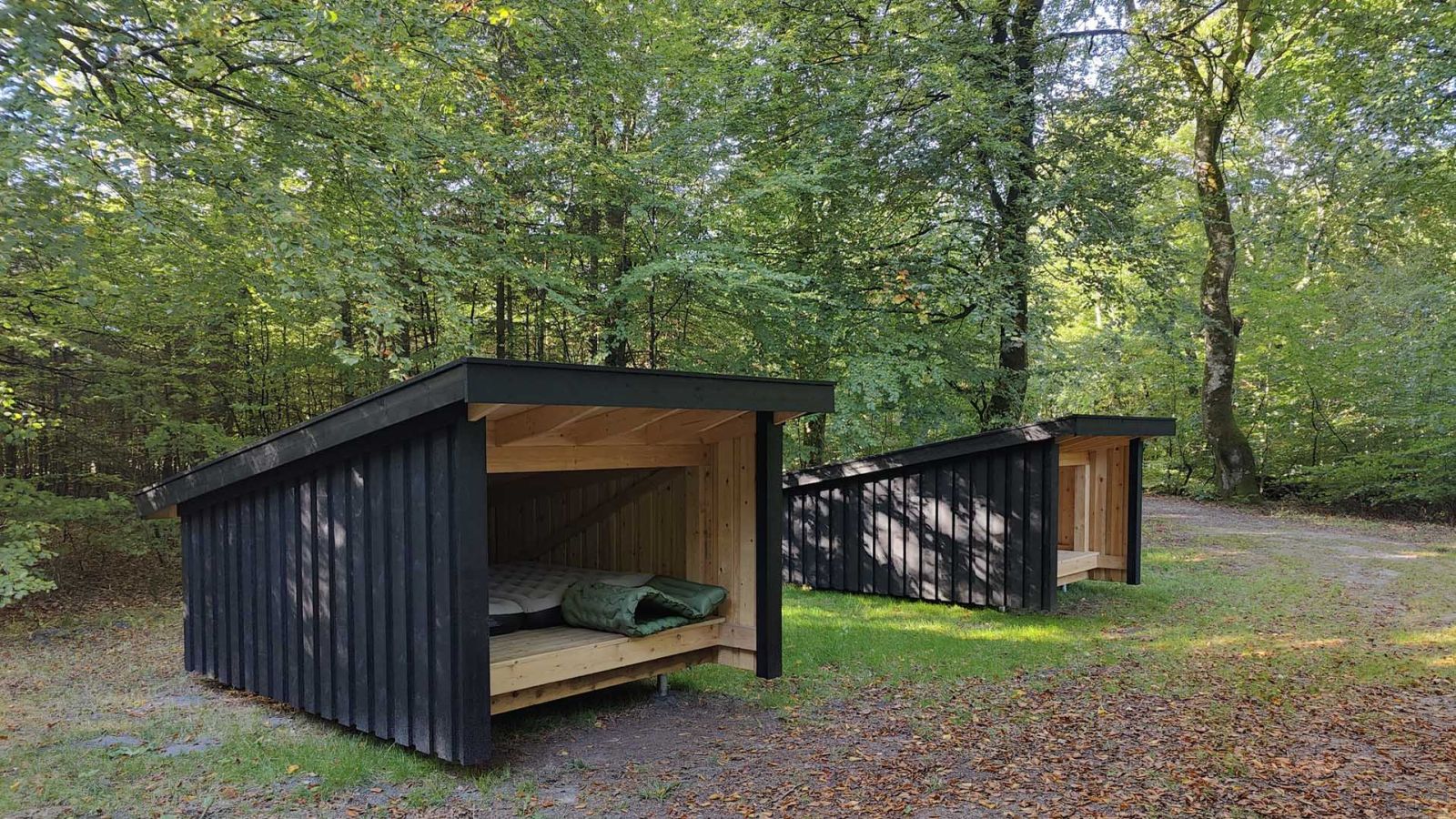De to shelters ved Urskoven, Rold Skov