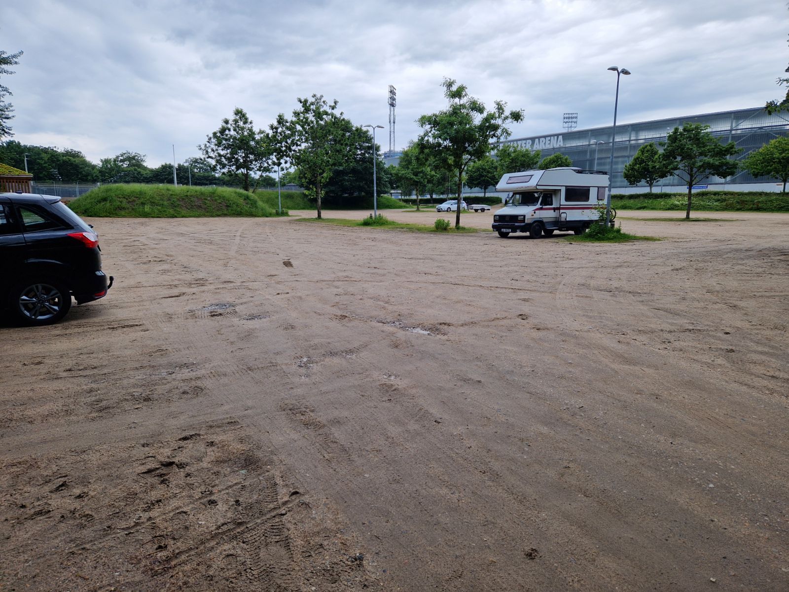 Parkeringsarealet ved Vognsbølparken