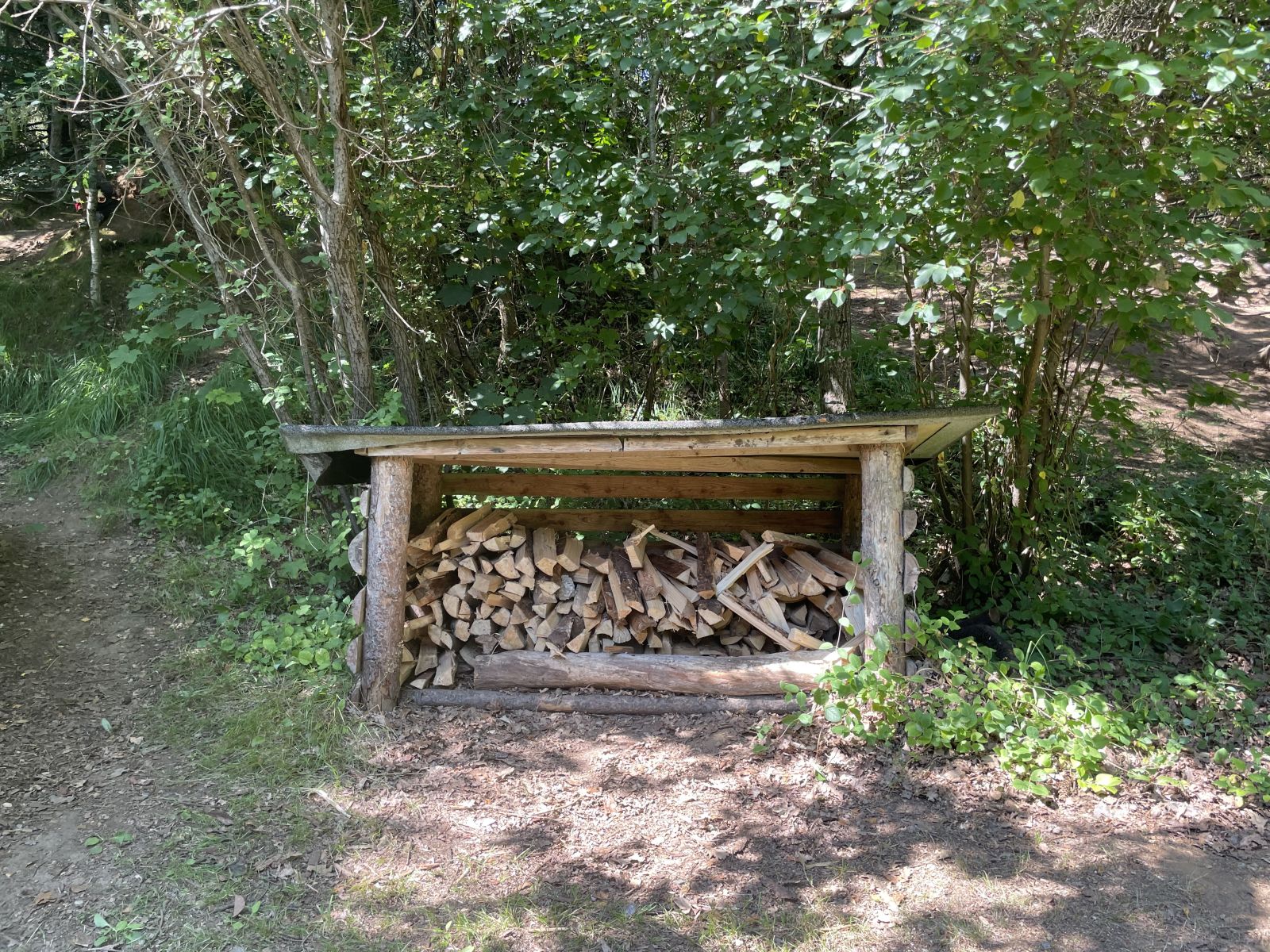 Placering ved siden af shelter