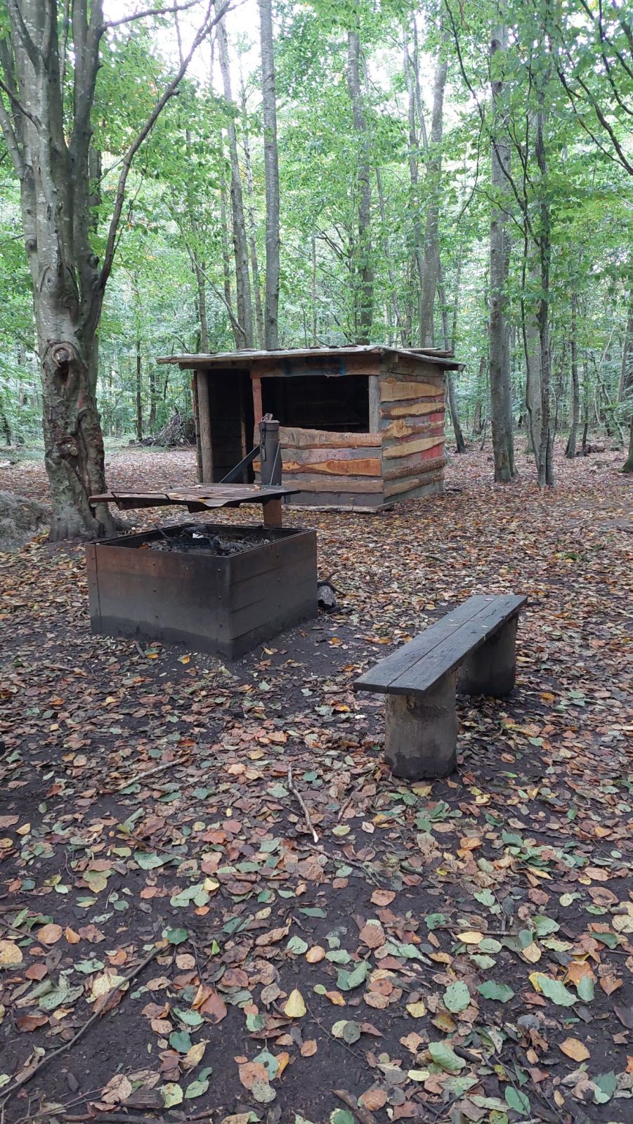 Bålsted med grillrist