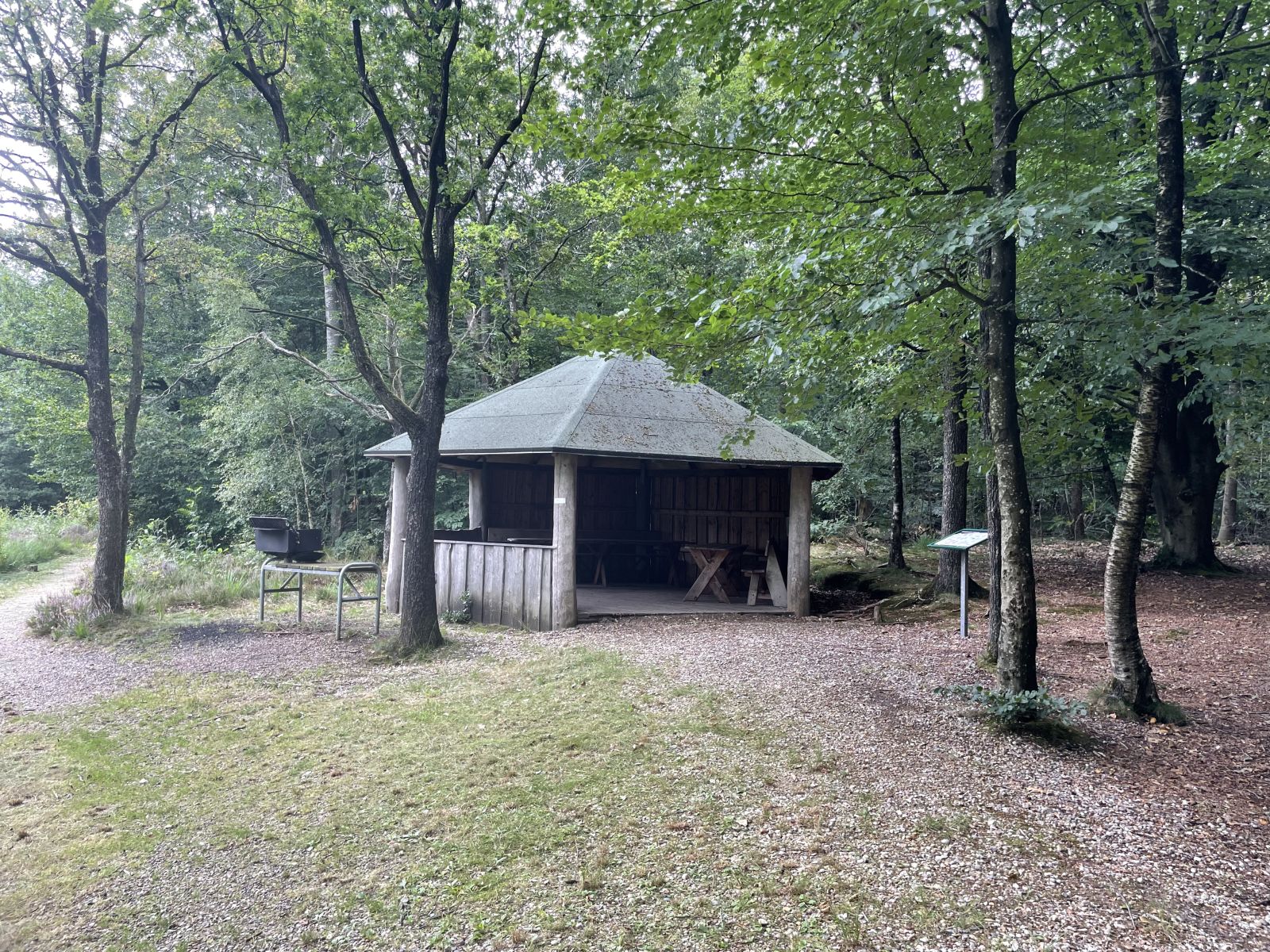 Madpakkehus i Agerbæk skov, shelter in Denmark