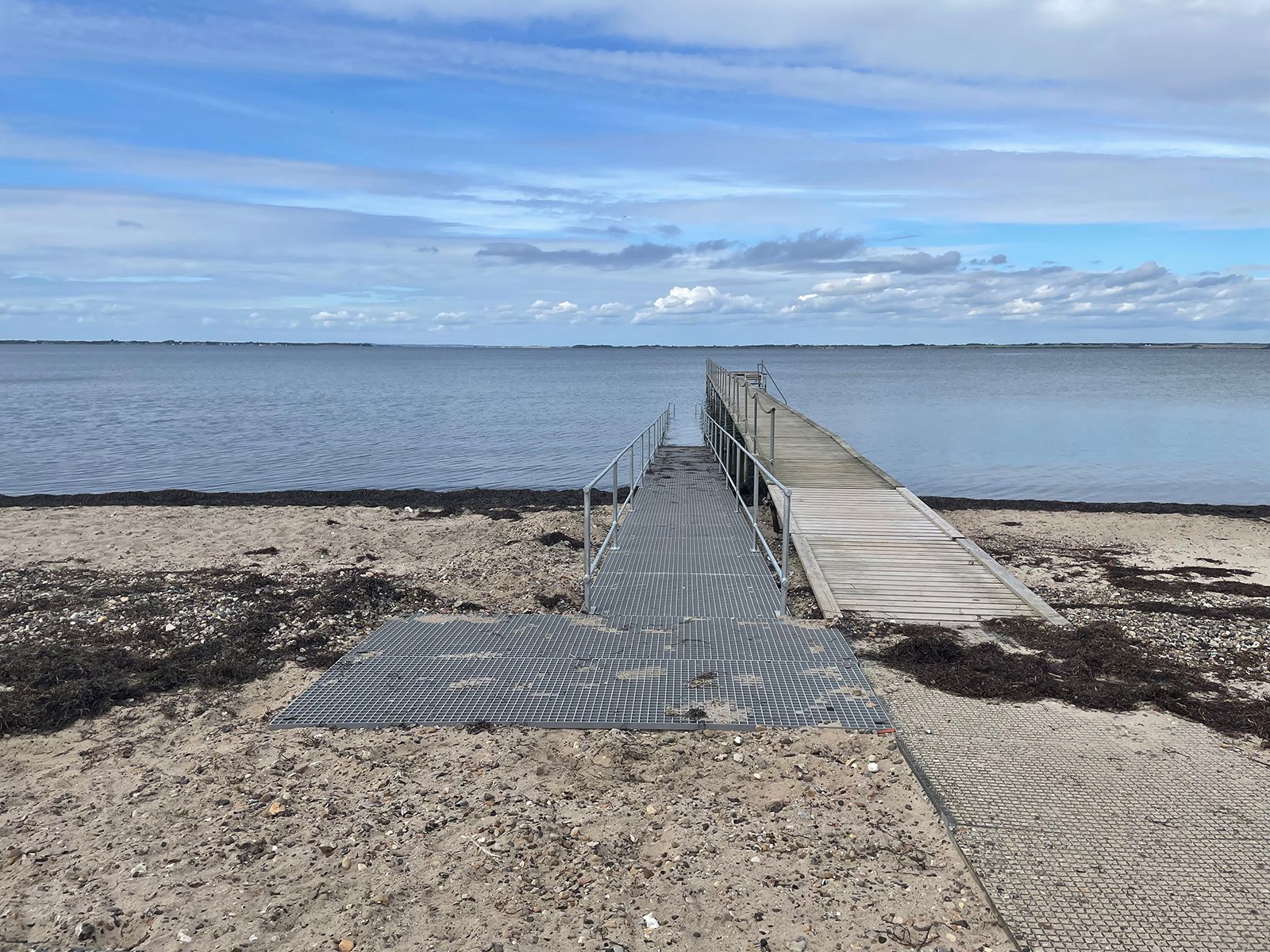 Den nye rampe ved Ålbæk Strand