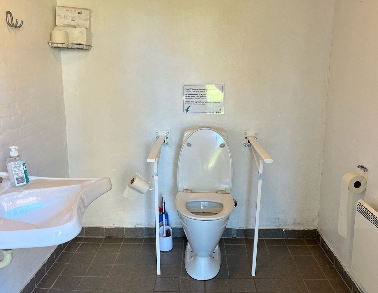 Handicaptoilet bag døren