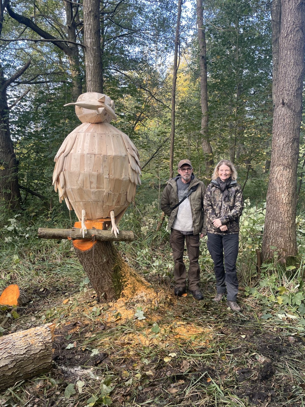 Skulptur af isfuglen