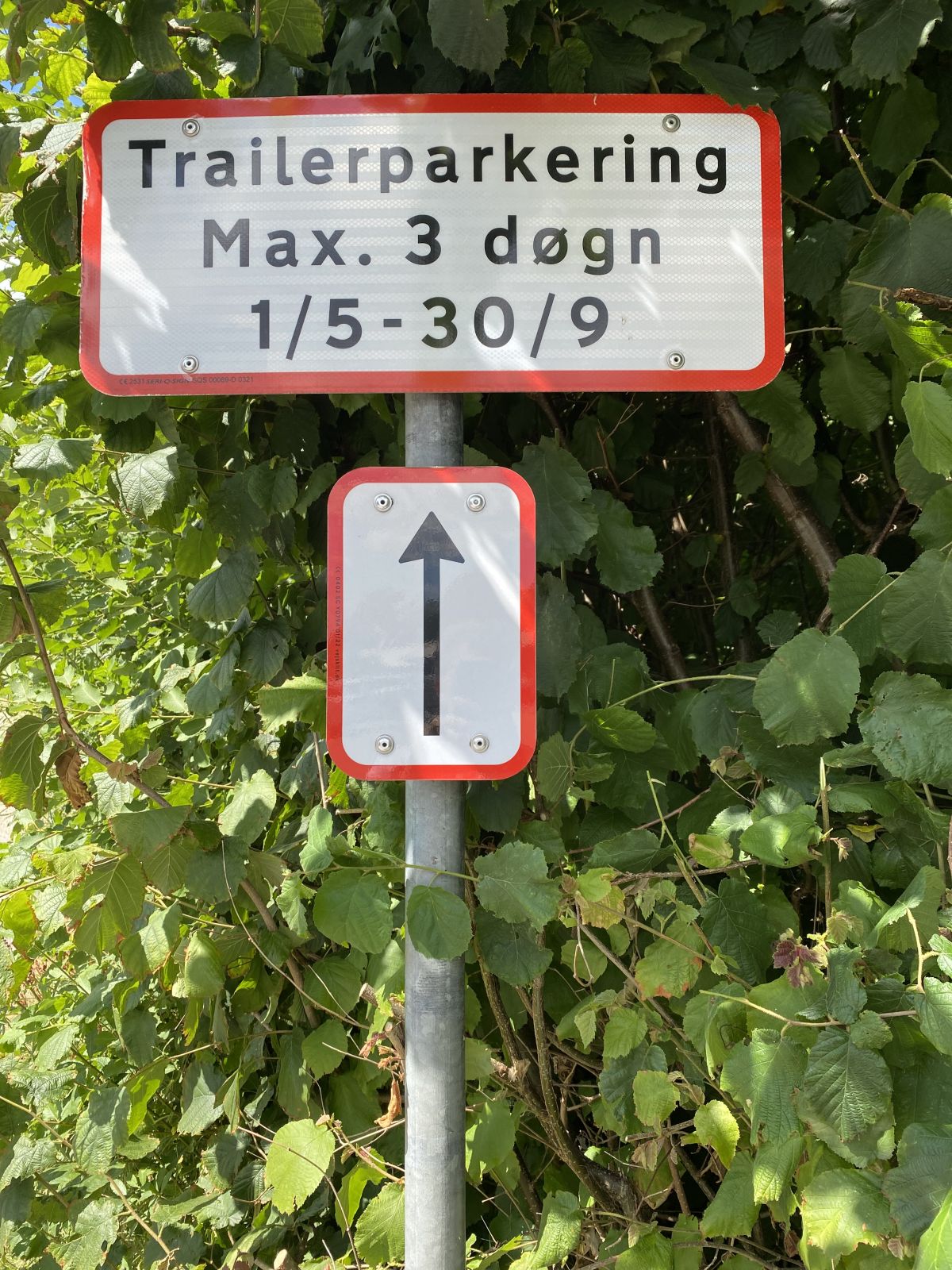 P-plads ved Skimminghøj - trailerparkering fra den 1. maj til den 30. september