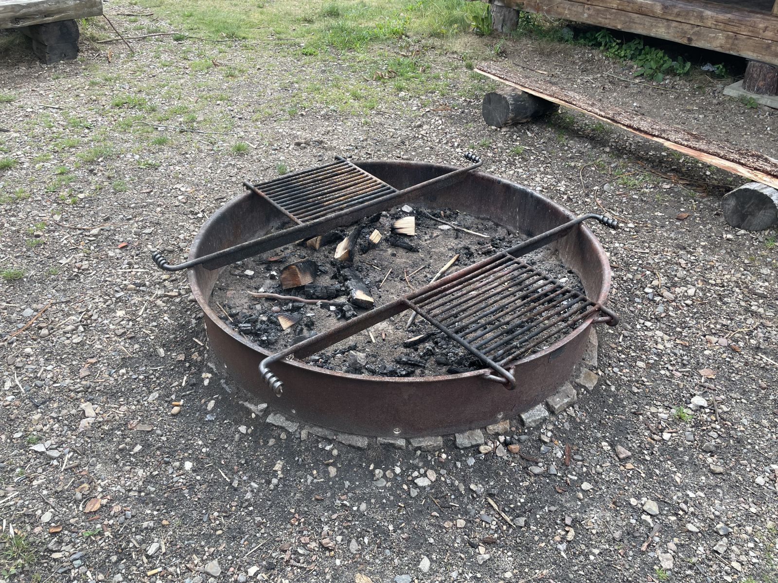 Bålplads ved shelterne