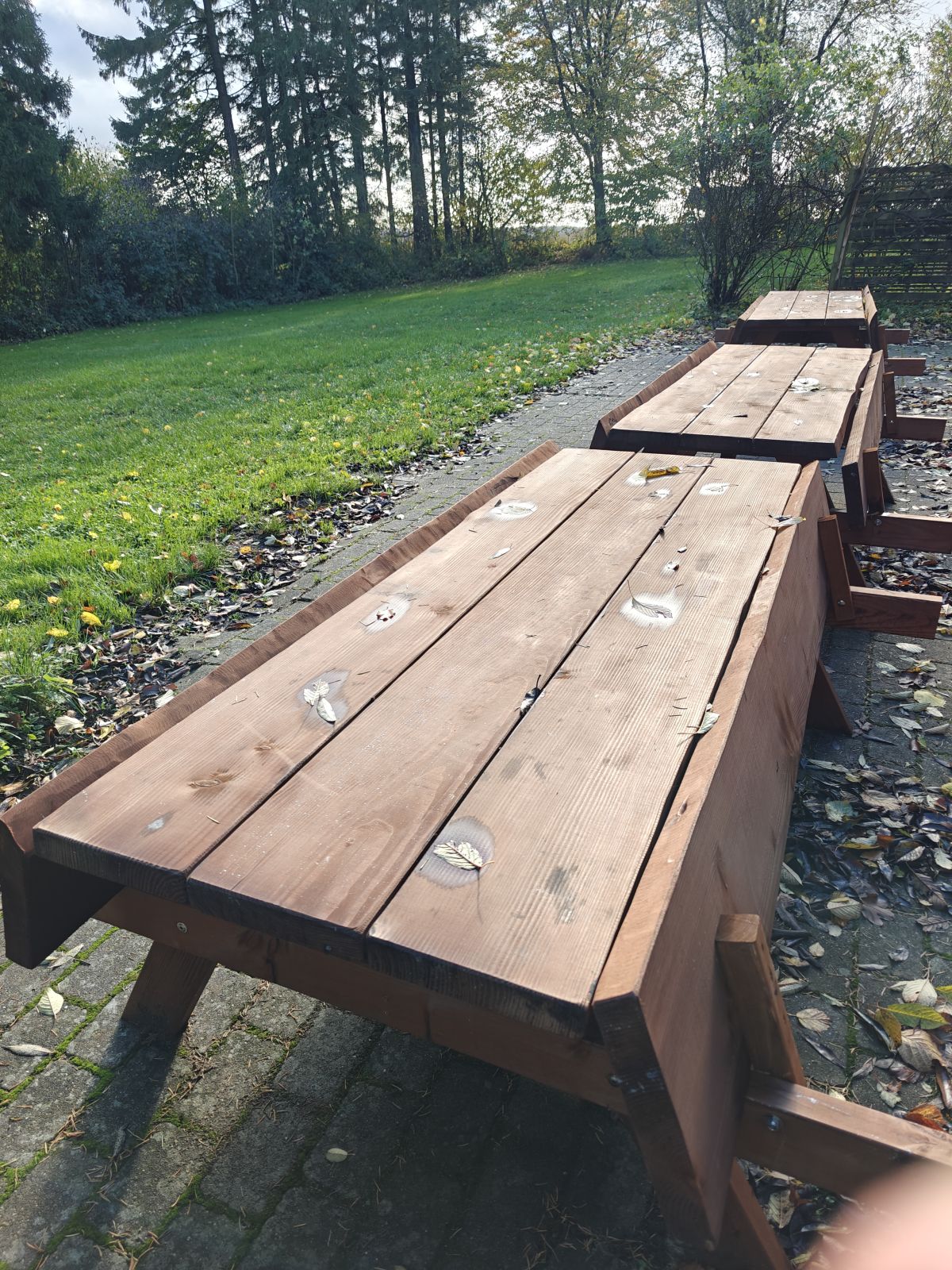 Bordbænksæt man kan sidde og nyde naturen på.