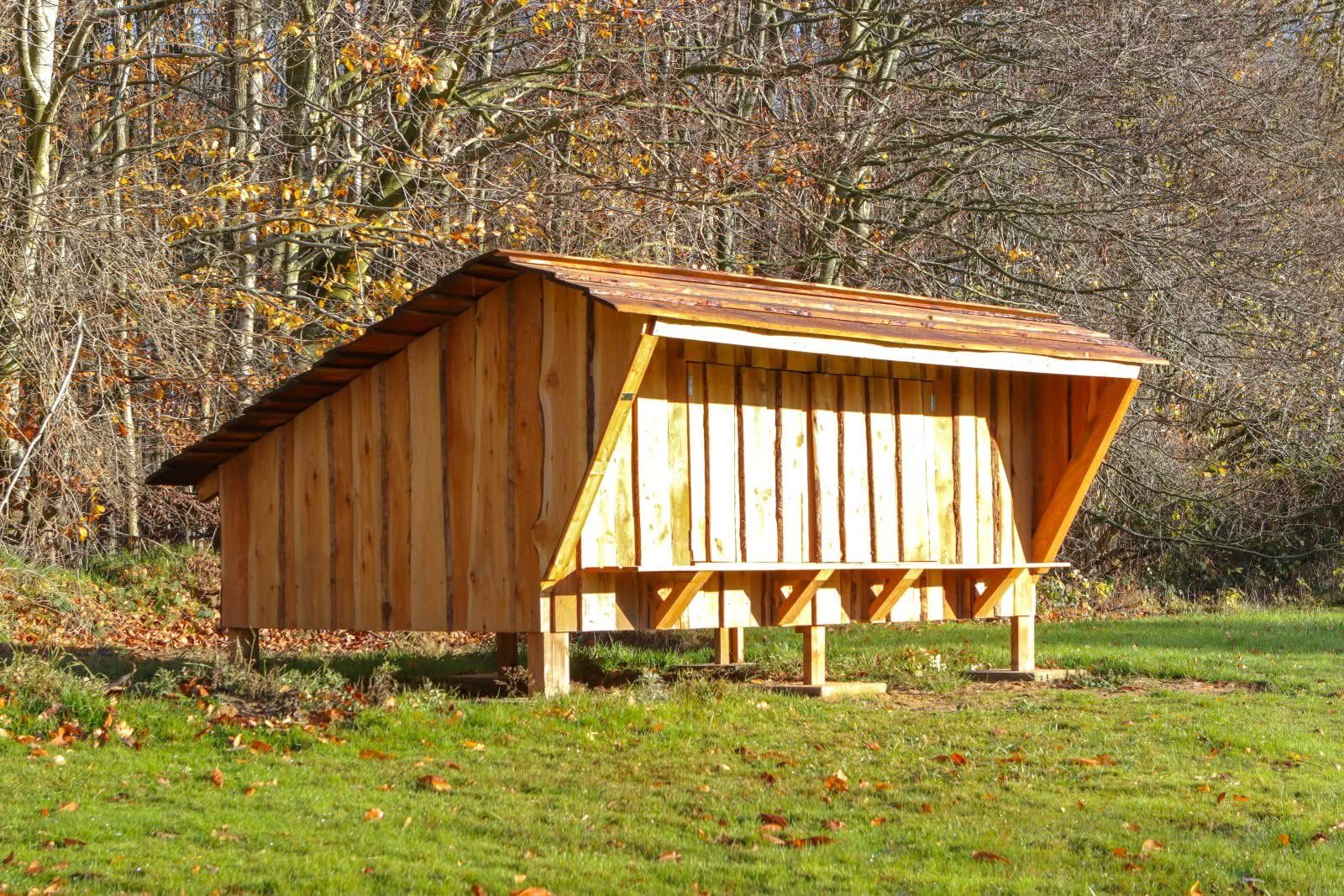 Dejlig shelter med låger