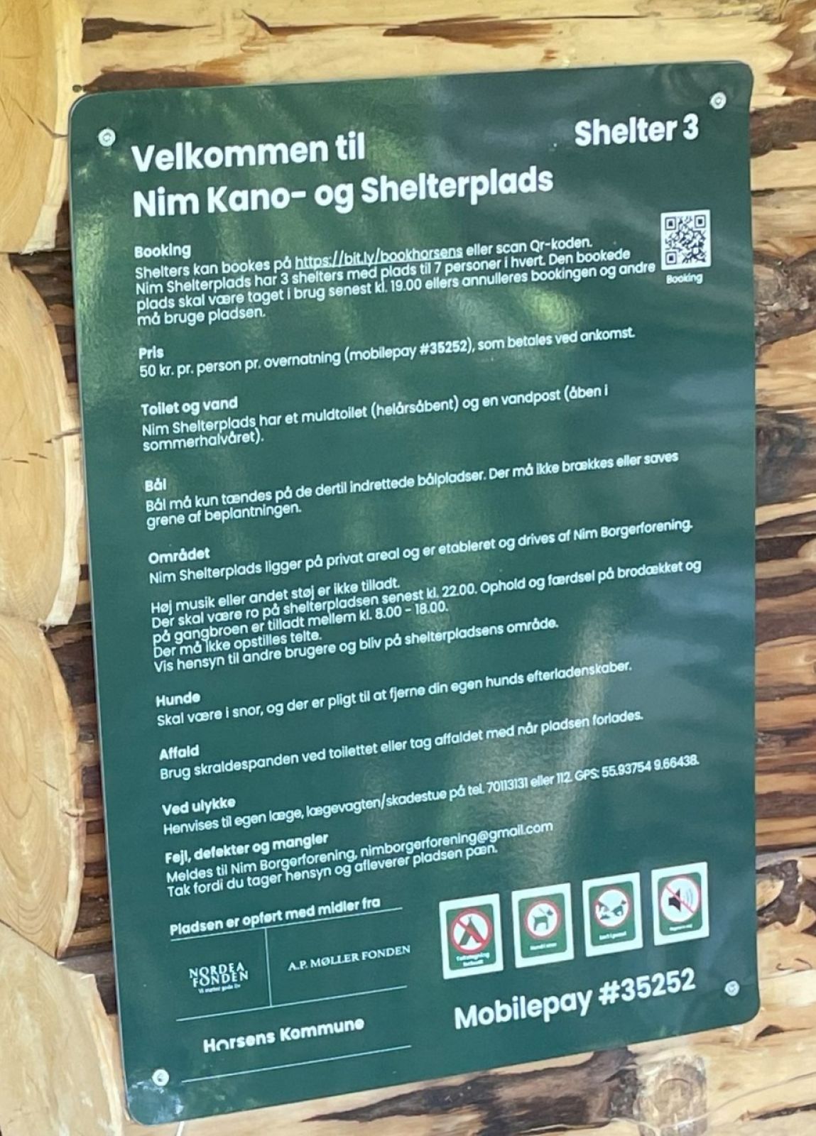 Ordensregler - Lad kun dine fodspor blive tilbage på shelterpladsen