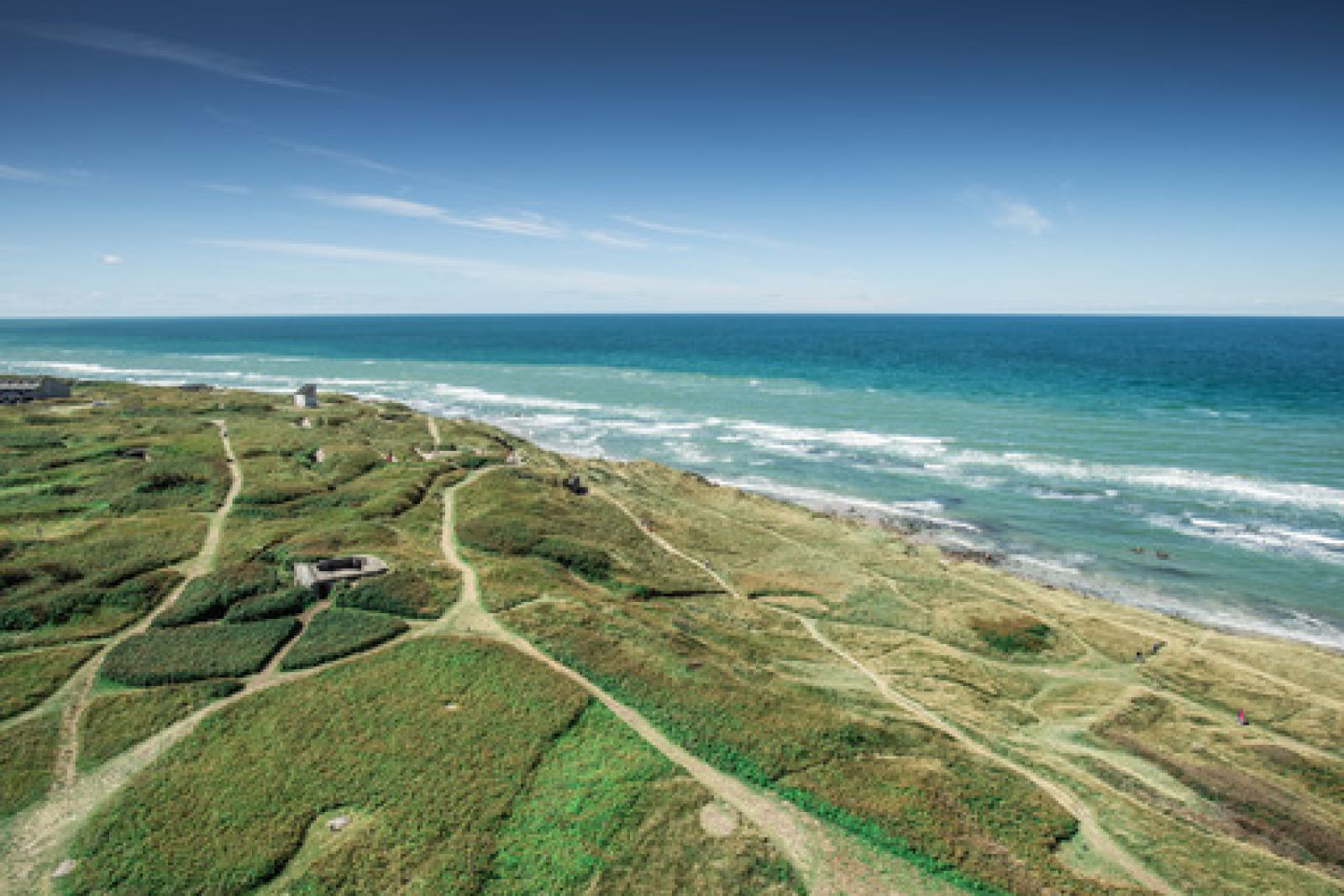 Det smukke klitlandskabet tæt på Hirtshals Fyr og historiske bunkere.