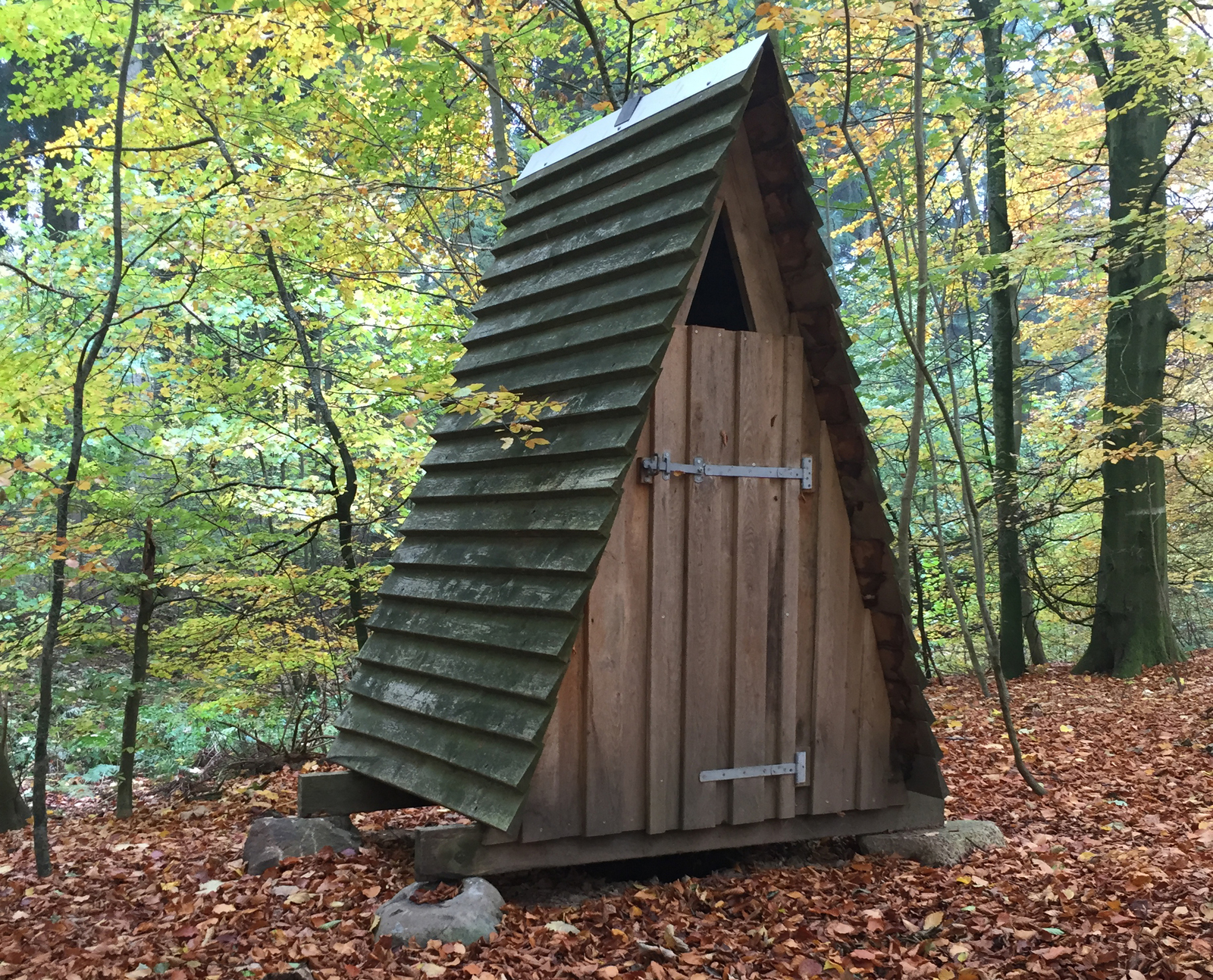 Multtoilet i Grund Skov, shelter in Denmark
