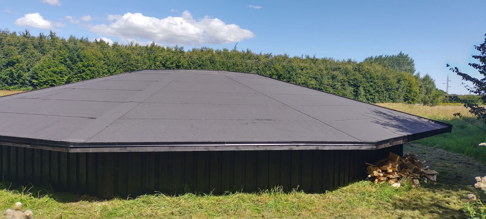 Shelter set fra skoven