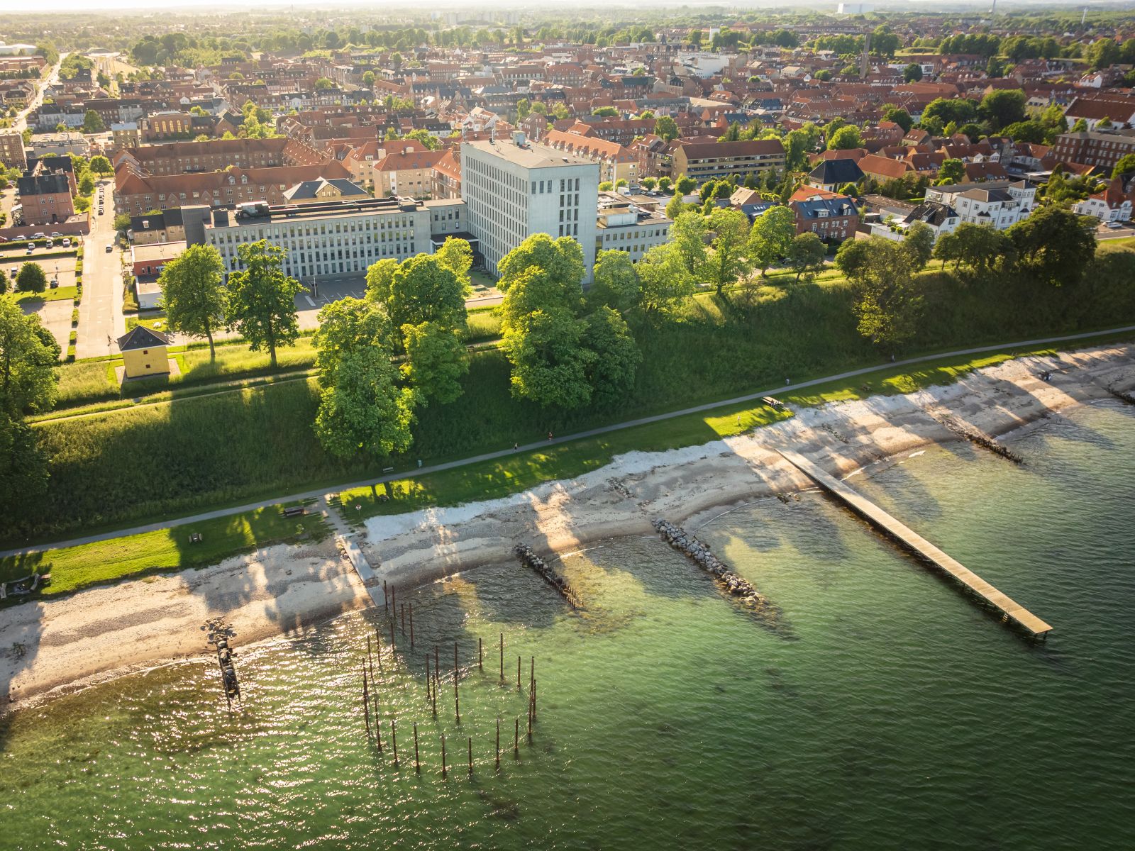 Landsoldatens rute langs stranden