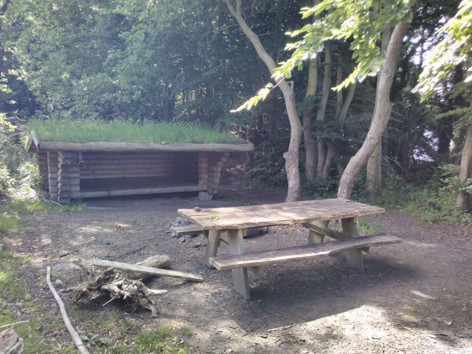 Bålplads ved Grund Skov Shelter, shelter in Denmark