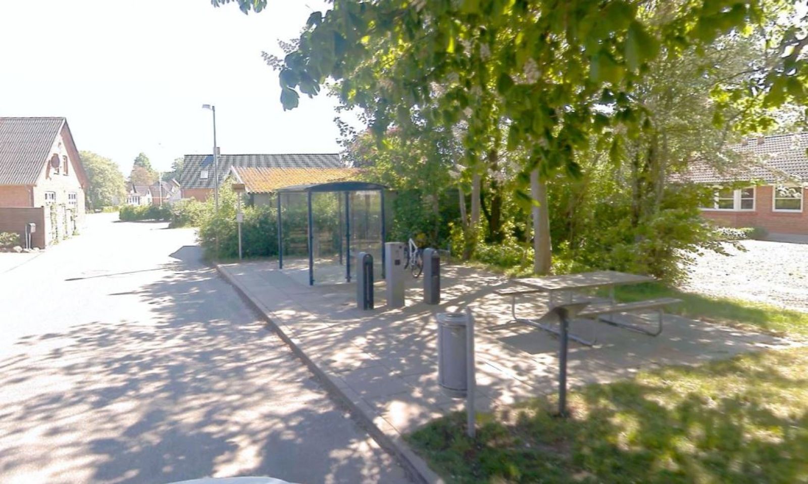 Foto af cykelrastepladsen fra 2024