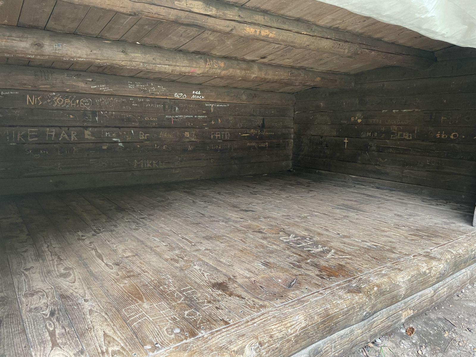 Shelter indvendigt