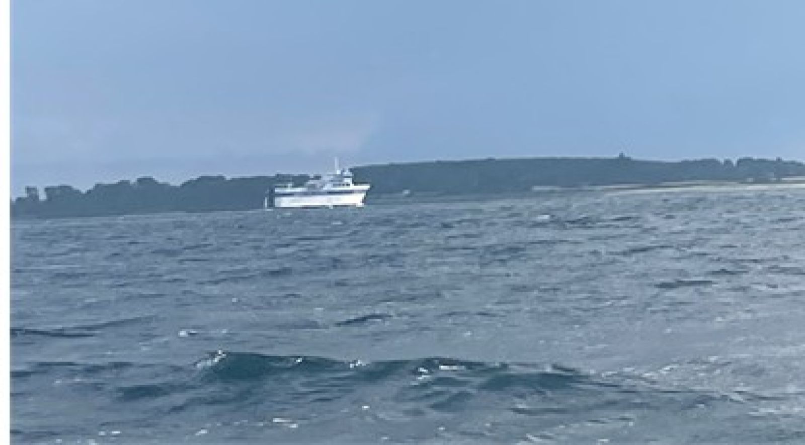 Udsigt over Øhavet og færgerne mellem øerne