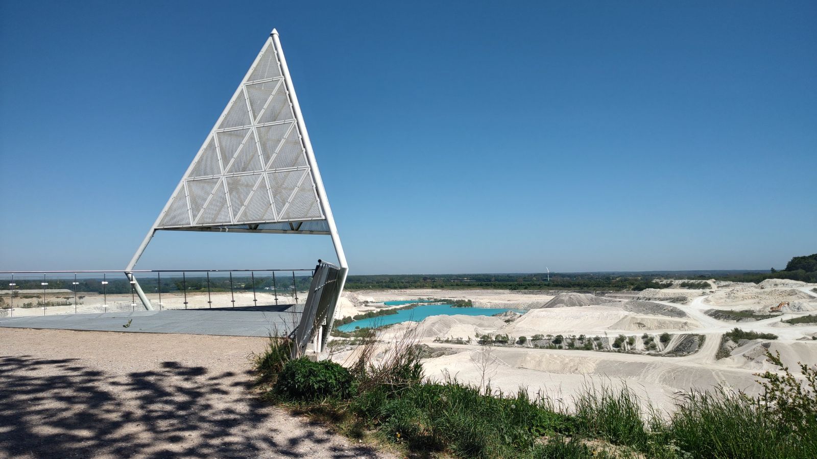 Udsigtspunkt over Faxe Kalkbrud