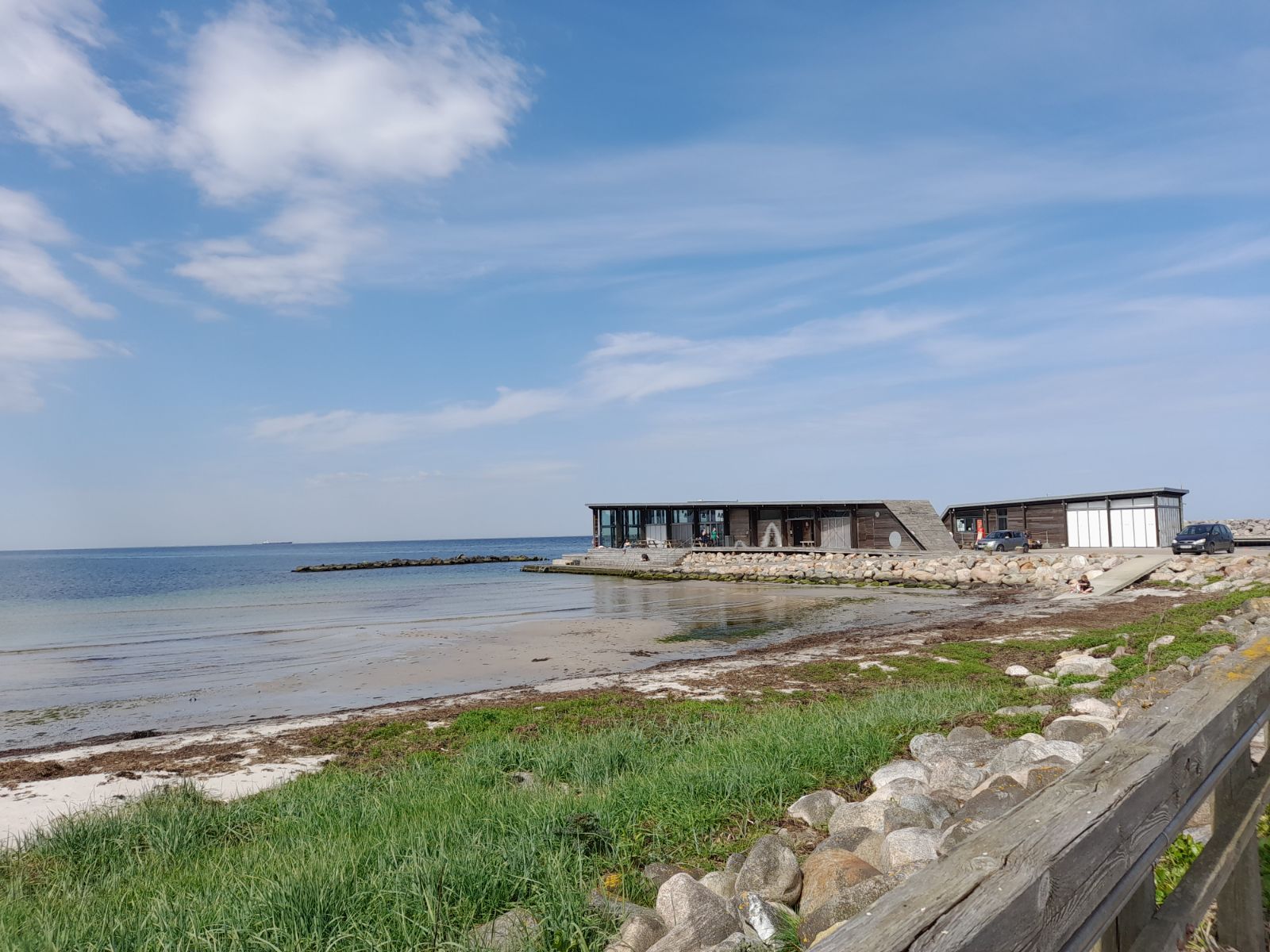Badeområdet ved Røsnæs Havn.