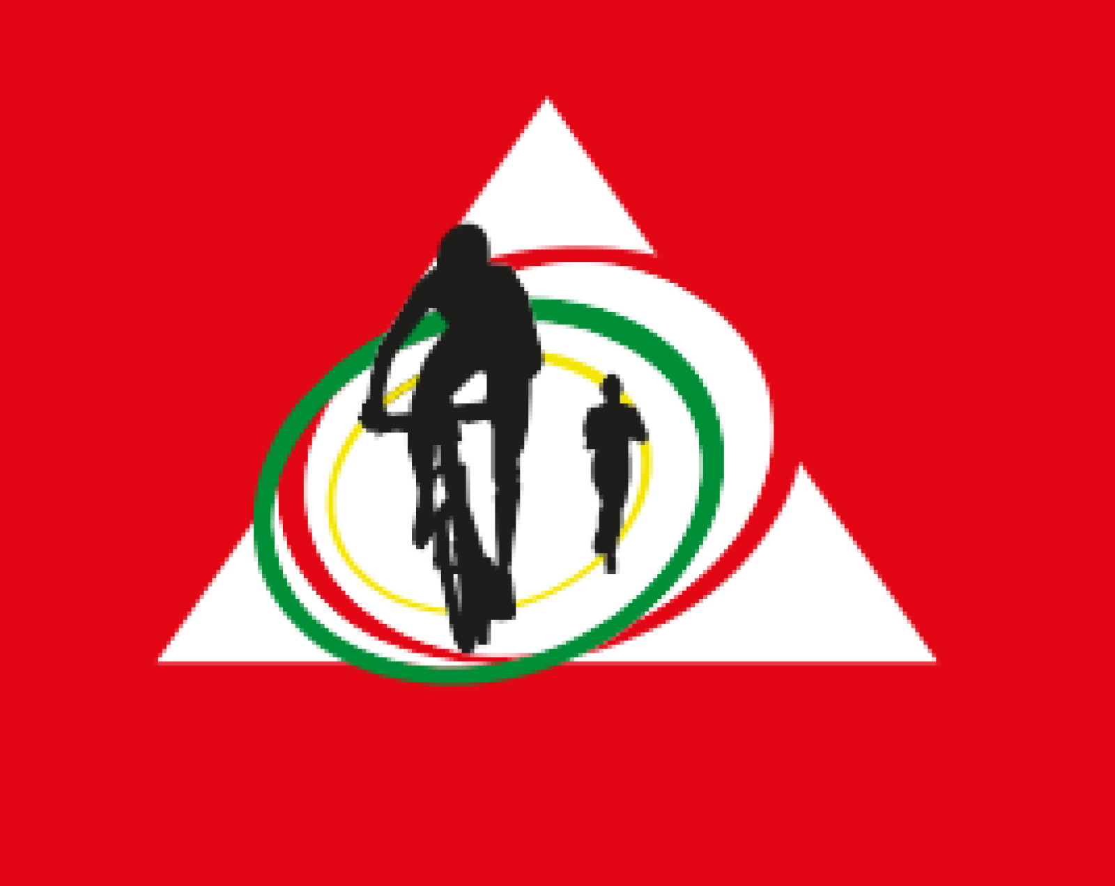 Illustration af cykellist og løber