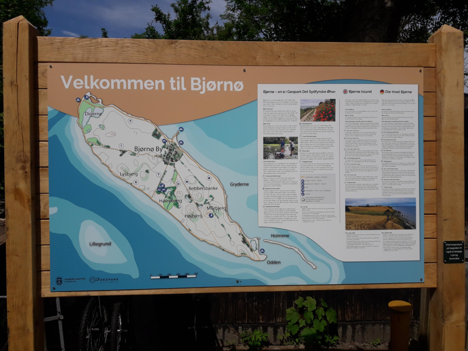 Kort over Bjørnø