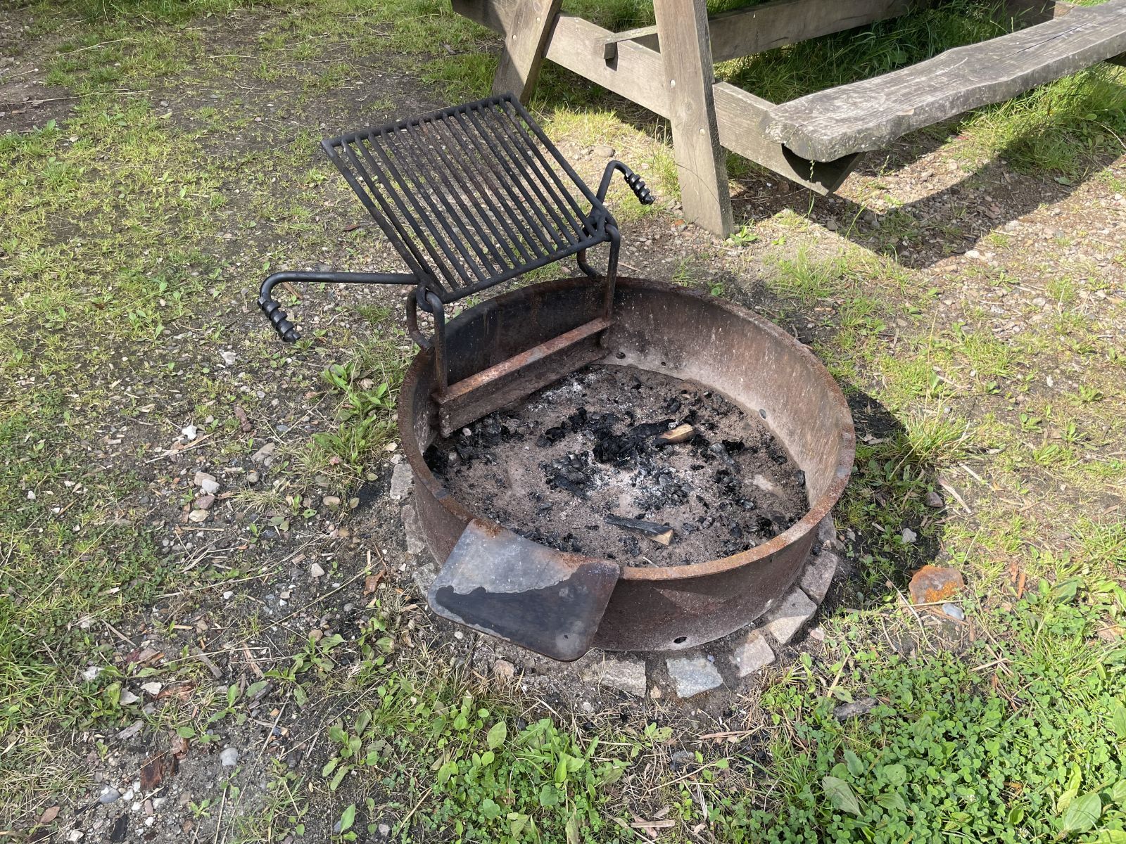 Bålplads ved shelterne