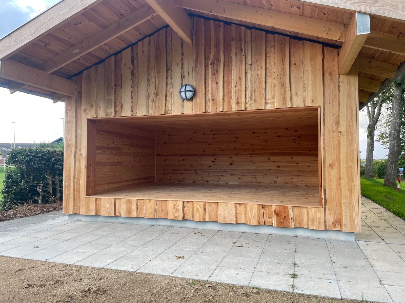 Outdoorhuset i Lemming, shelter (østlig ende af bygningen)