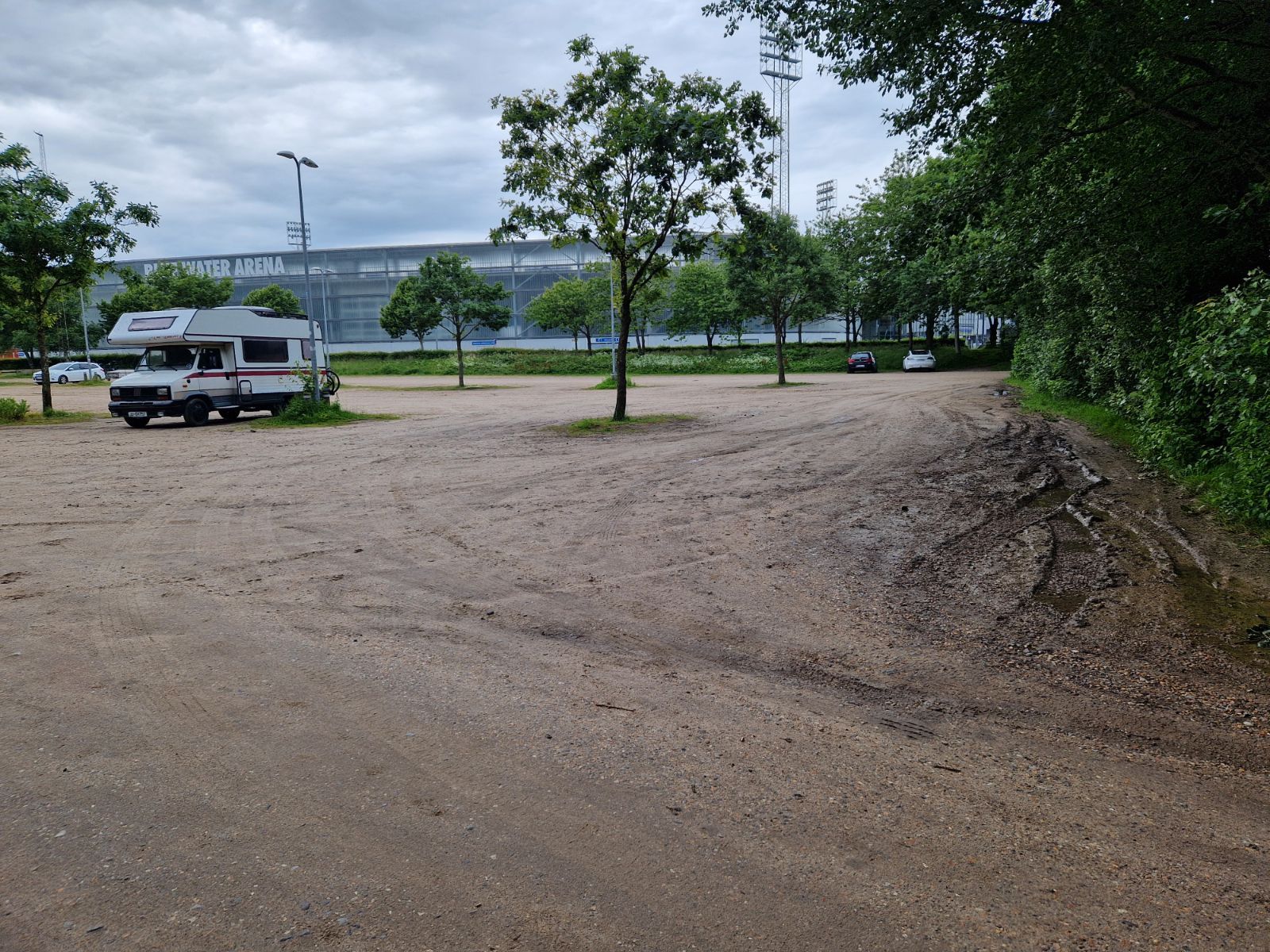 Parkeringsarealet ved Vognsbølparken