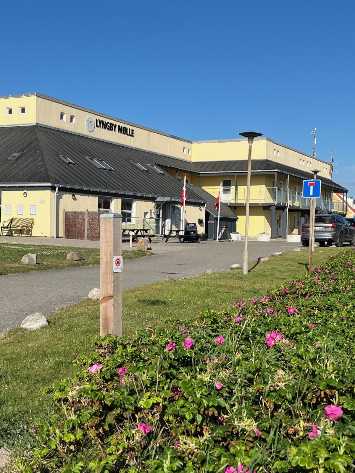Ruten som går forbi Lyngby Mølle Feriecenter. 