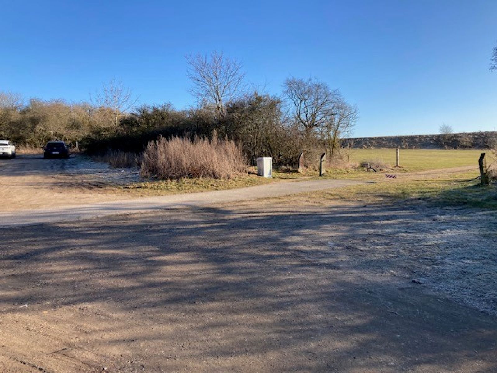 Grus parkering. Holbæk fælled.