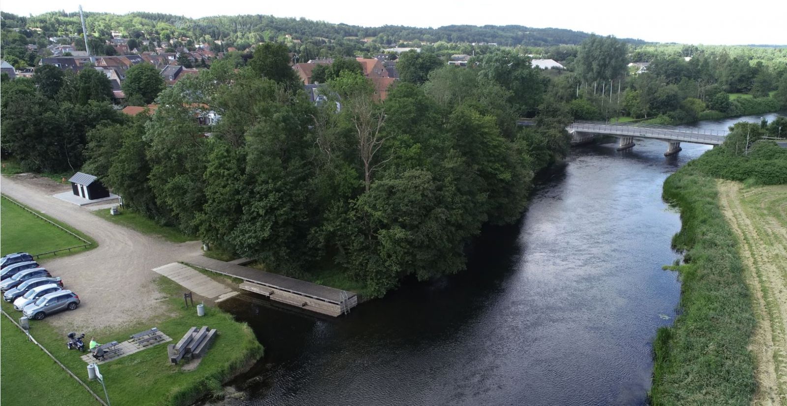 Dronefoto fra området