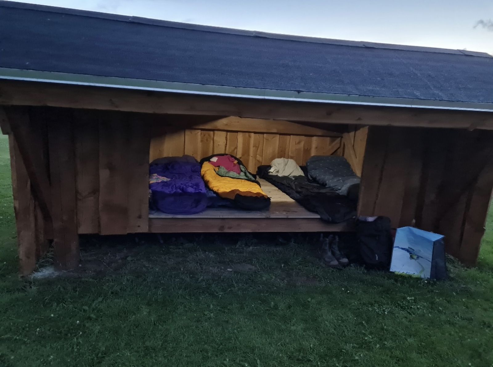 Hygge om natten i shelter