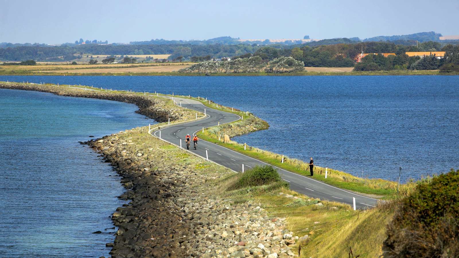 Cykelrute i naturskønne omgivelser.